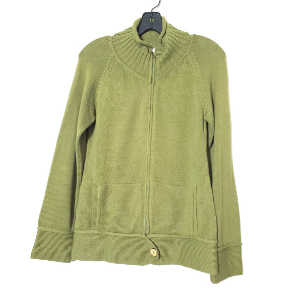 Indigenous Womens Small Sweater ORGANIC COTTON‎ Merino Wool Eco-friendy Cardigan - Picture 9 of 9